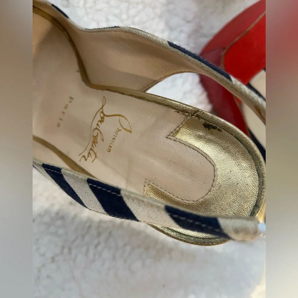 Christian Louboutin Lady Peep Sling Heels 36/5.5 - Picture 9 of 13